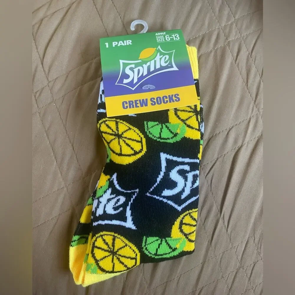 Sprite Unisex Novelty Crew Socks